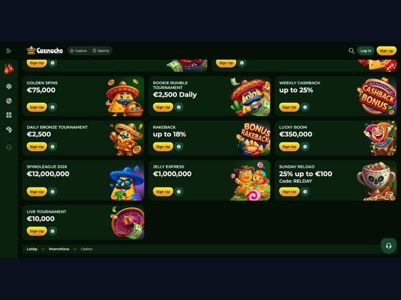 KYC deposito e limiti dopo la registrazione su Casinacho Casino Nacho Casino per l'Italia
